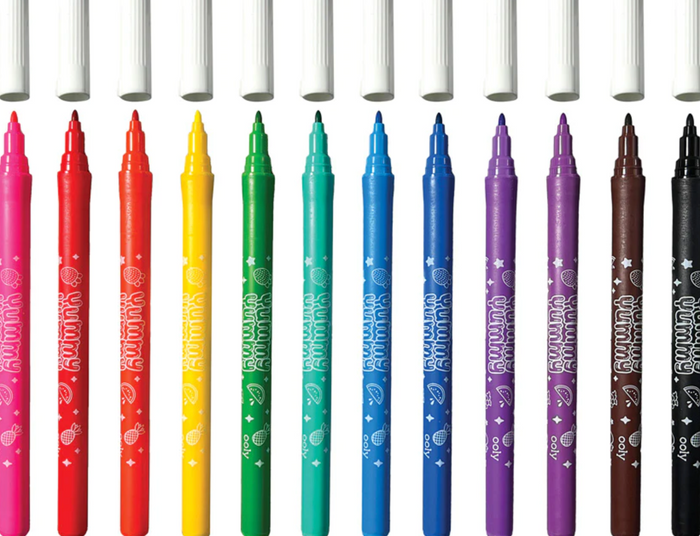 12 markers yummy yummy scented