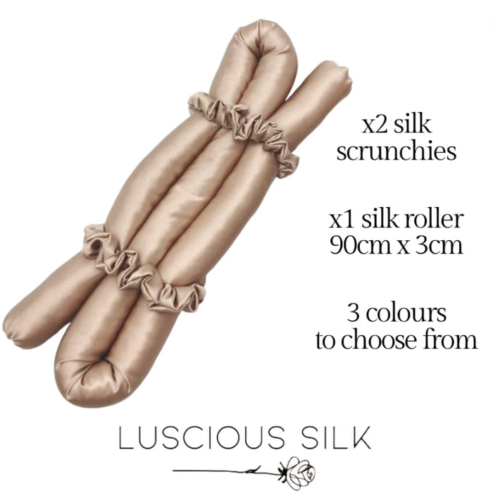 22 Momme Pure Mulberry Silk Heatless Curler Set