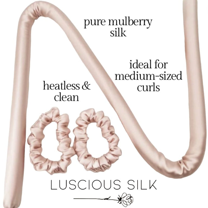 22 Momme Pure Mulberry Silk Heatless Curler Set