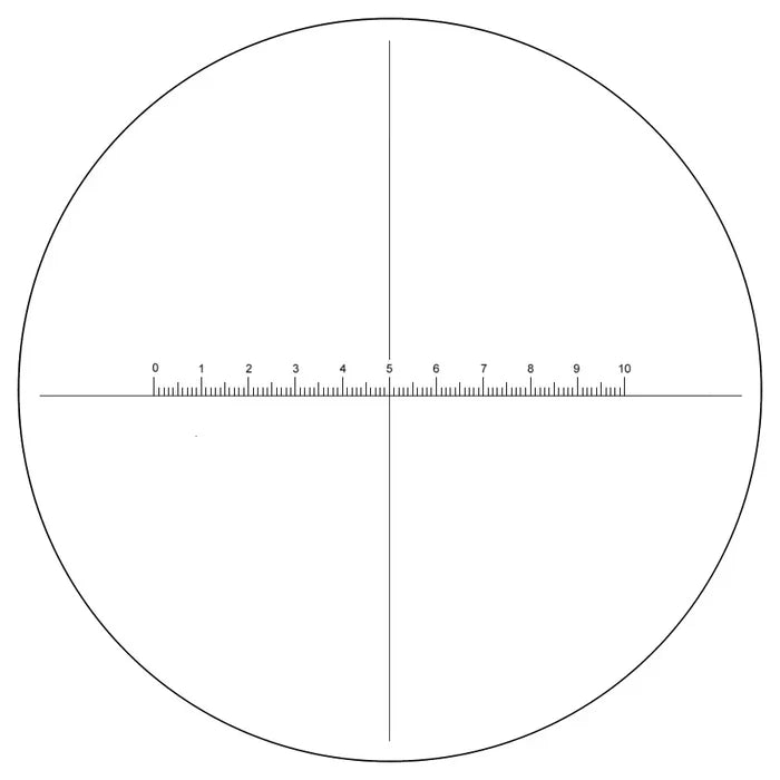 24mm Eyepiece Reticle 10mm/100 Divisions With Crossline