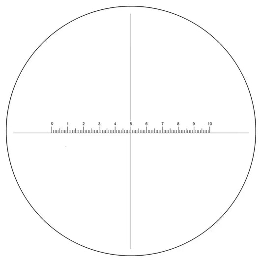 24mm Eyepiece Reticle 10mm/100 Divisions With Crossline