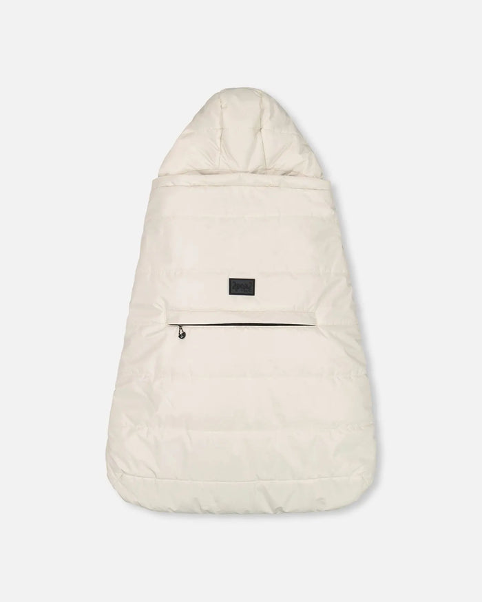 3-In-1 Multifunction Cover For Car Seat, Stroller, And Baby Carrier In Off-White | Deux par Deux | Jenni Kidz