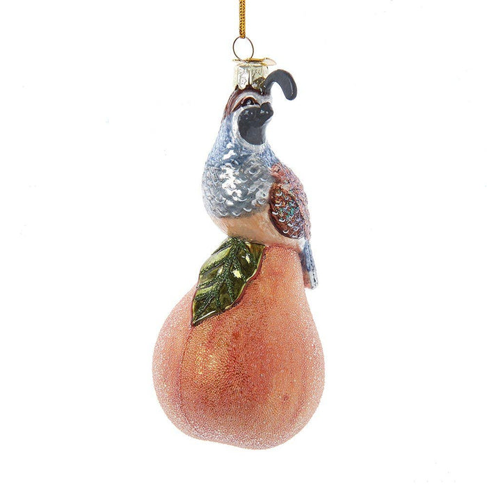 5"Noble Gems Partridge In A Pear Tree Ornament