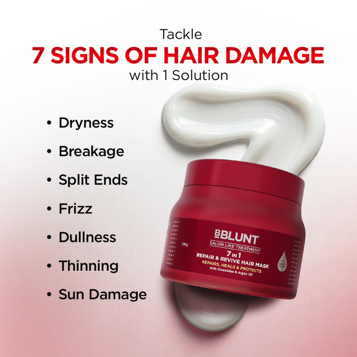 7 in 1 Repair & Revive Hair Mask for Up to 100% Damage Repair* - 120g(Pack of 2)
