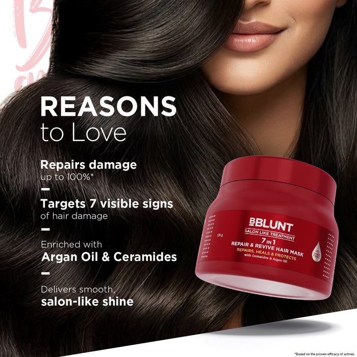 7 in 1 Repair & Revive Hair Mask for Up to 100% Damage Repair* - 120g(Pack of 3)