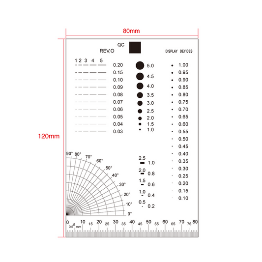 80mm/160 Div Comparison Test Gauge, SKU RT02420501, three quarter front view