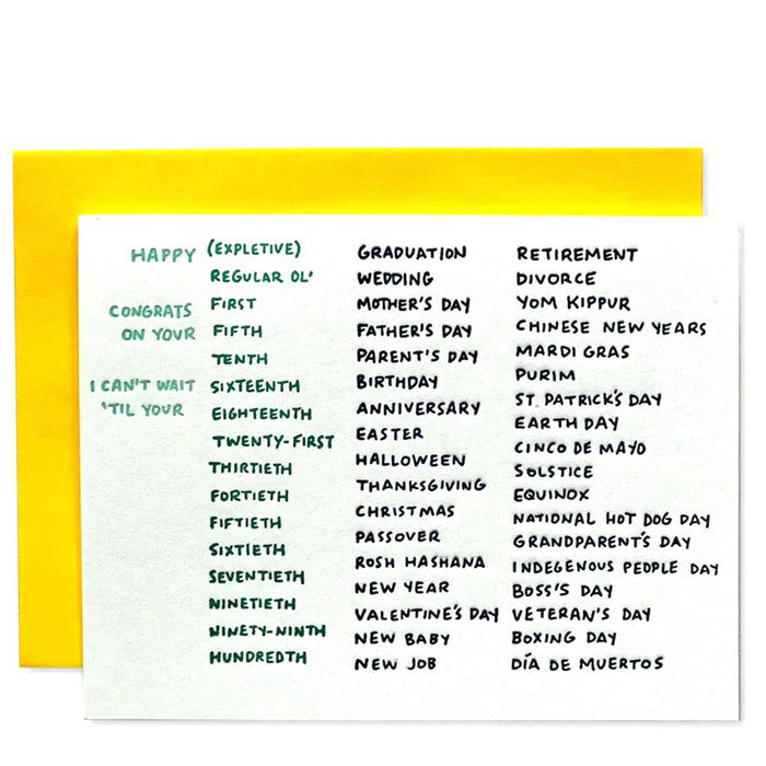 A Card For Every Occasion
