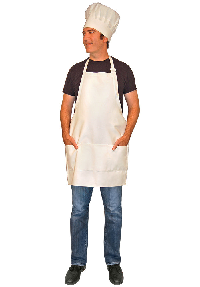 Adult Cotton Apron with Adjustable Neck