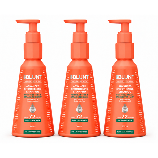 Advanced Smoothening Shampoo with Keratin & Hyaluronic Acid - 300ml(Pack of 3)