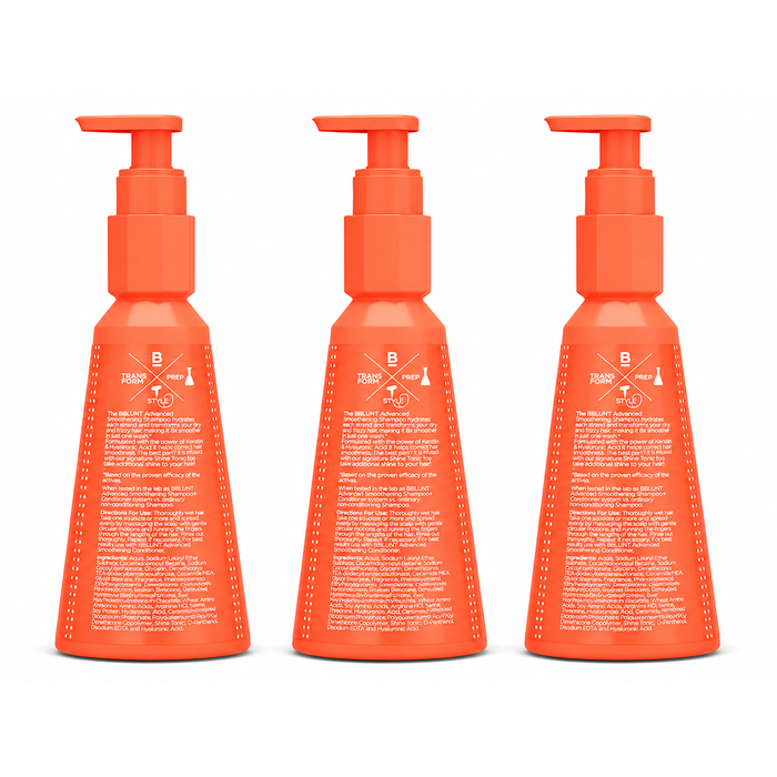 Advanced Smoothening Shampoo with Keratin & Hyaluronic Acid - 300ml(Pack of 3)