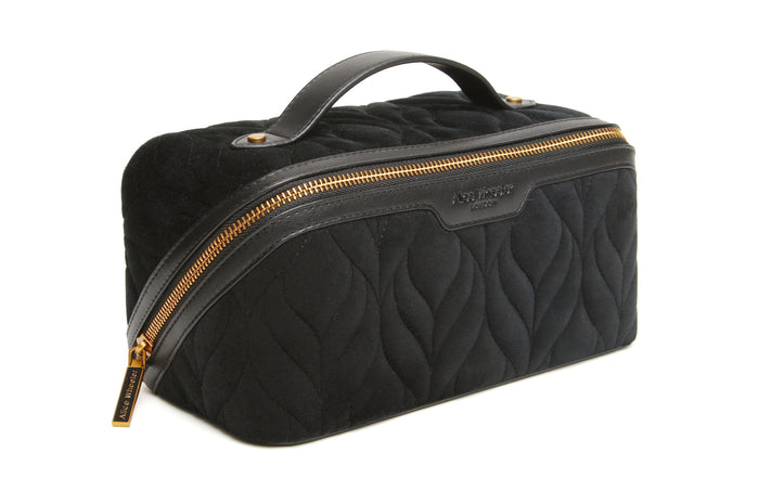 Alice Wheeler London Black Velvet Train Case