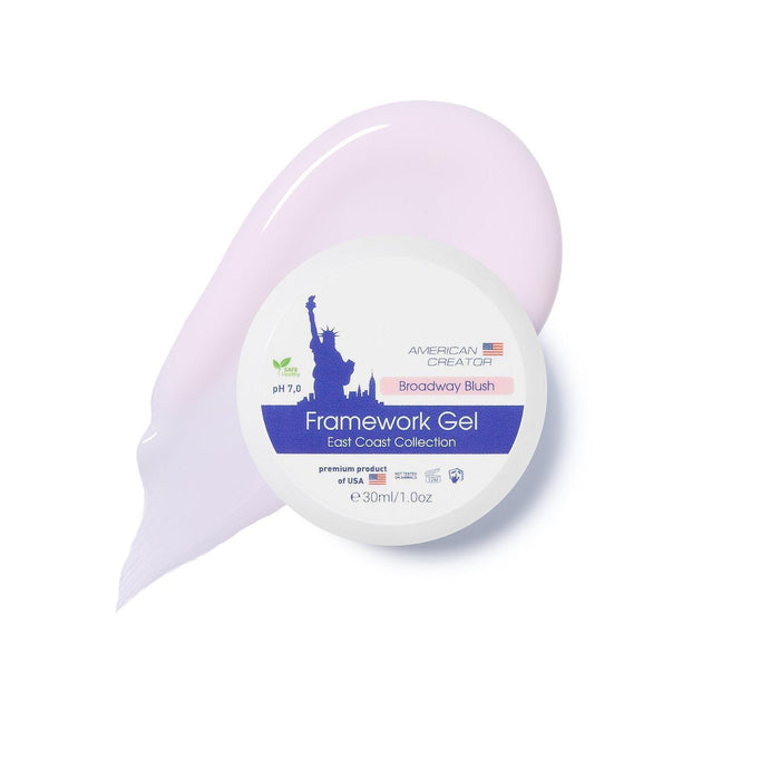 American Creator Framework Gel - BROADWAY BLUSH (East Coast Col.)-Extension Gels;Must have-American Creator-Gel Essentialz