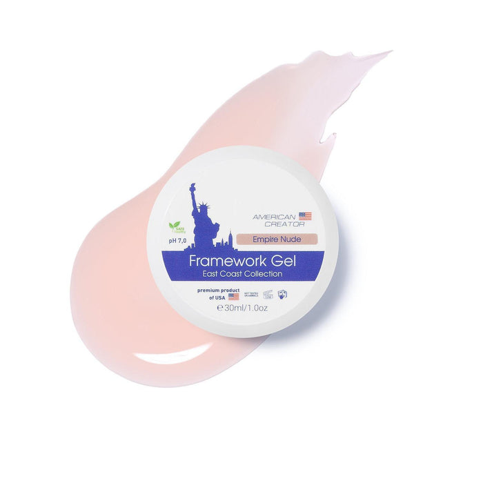 American Creator Framework Gel - EMPIRE NUDE (East Coast Col.)-Extension Gels;Must have-American Creator-Gel Essentialz