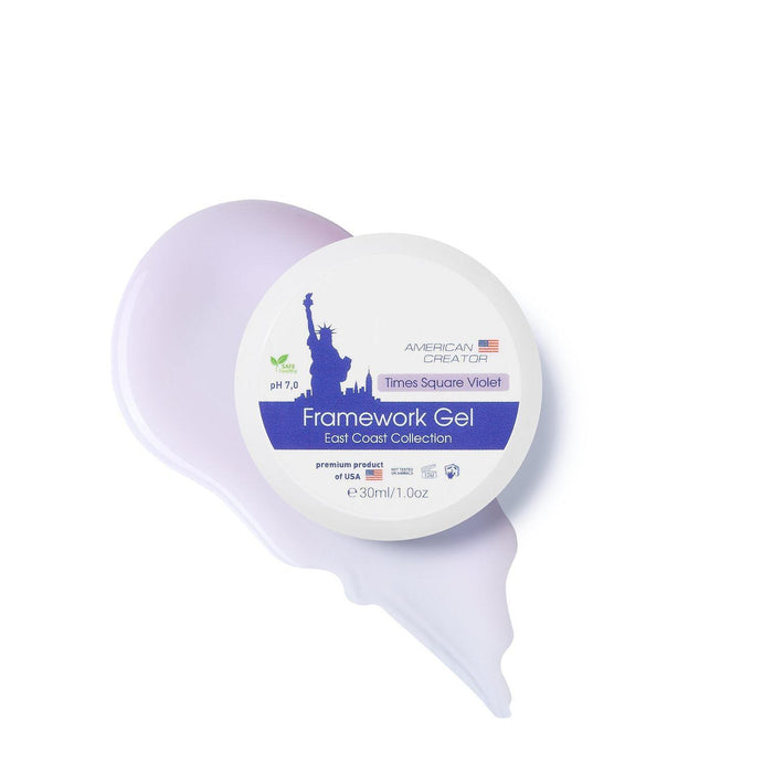 American Creator Framework Gel - TIMES SQUARE VIOLET (East Coast Col.)-Extension Gels;Must have-American Creator-Gel Essentialz