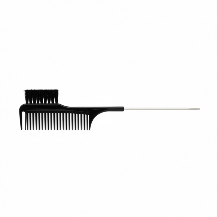 Annie All In One Carbon Edge Brush & Comb, 1 Count, Black