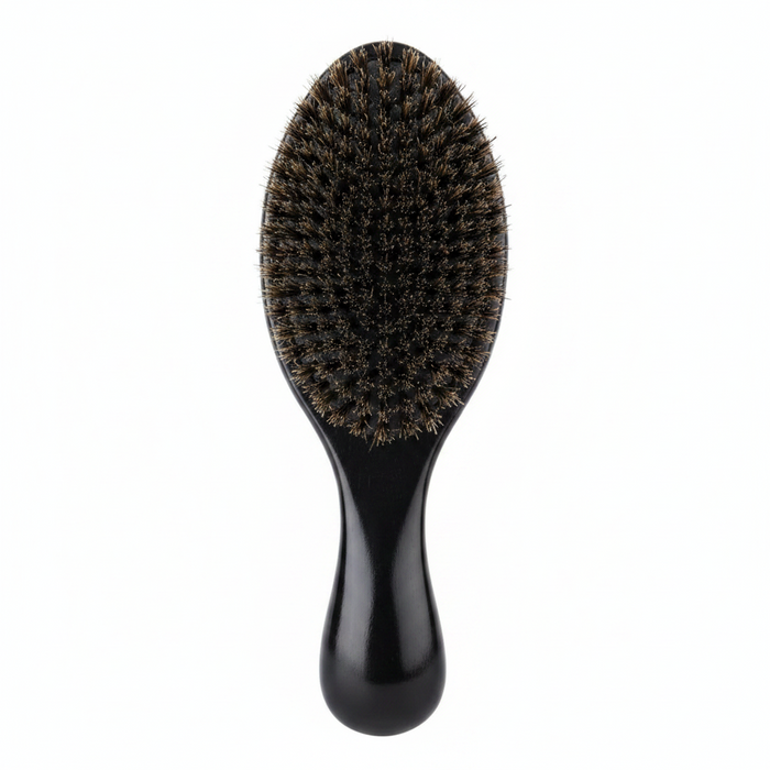 Annie Supreme Club Brush Hard Boar Bristles, 1 Count, Black