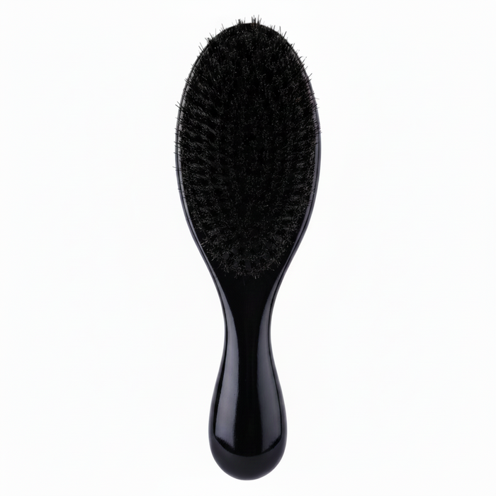 Annie Supreme Wave Brush Hard Boar Bristles, 1 Count, Black