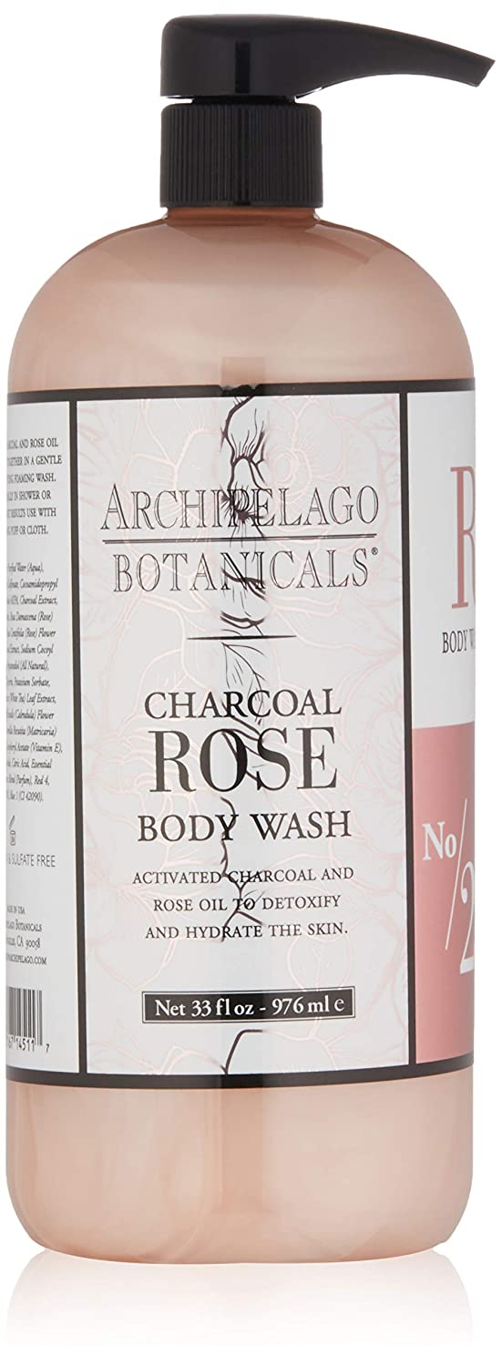 Archipelago Botanicals Charcoal Rose Body Wash
