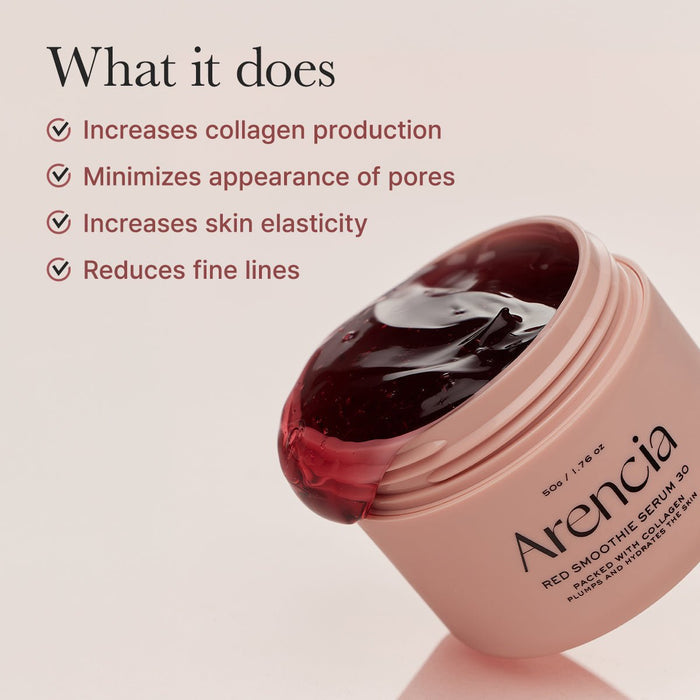 Arencia Fresh Red Smoothie Serum 30 50g سيروم أرينسيا فريش ريد سموثي 30 - Princess Cosmetics Qatar