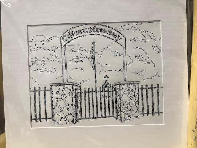 Artist Sketch with frame
