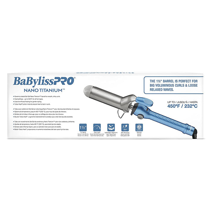 BabylissPro Nano Titanium Spring Curling Iron