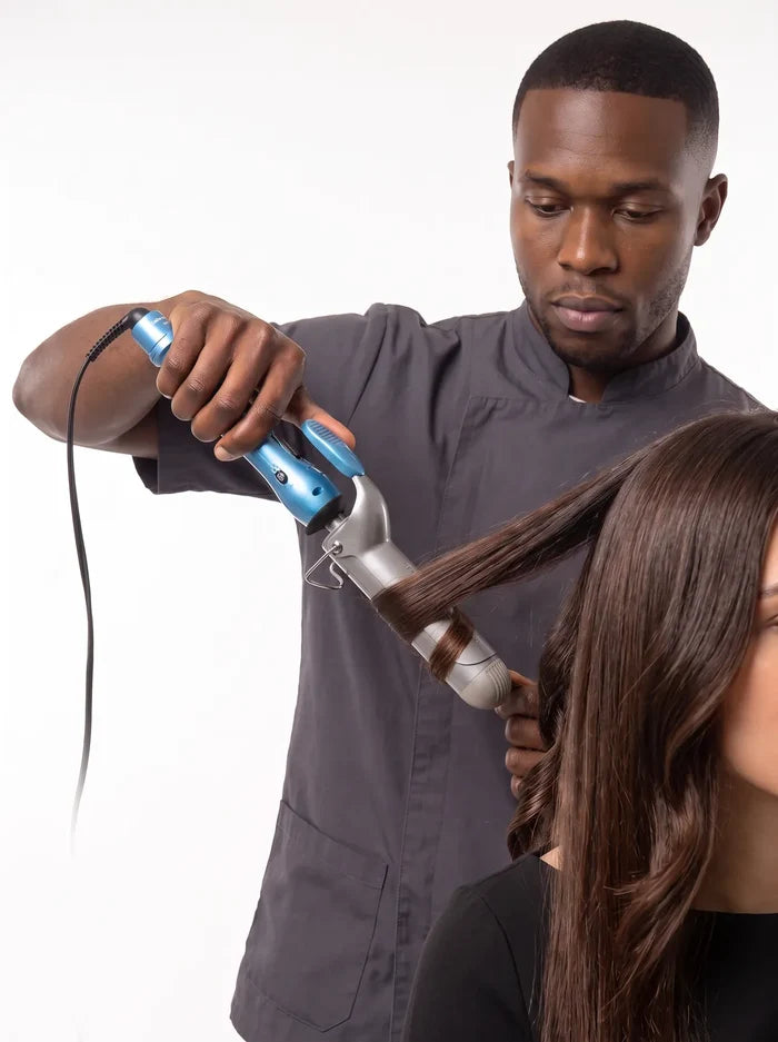 Marcus Curling Iron In Use Dress