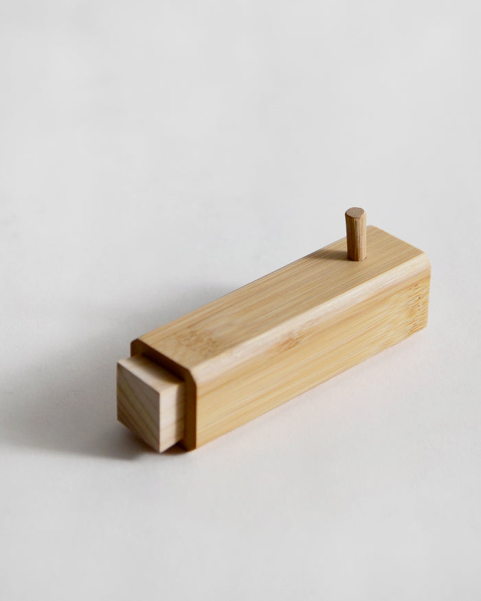 Bamboo Spice Container by Kohchosai Kosuga on a light gray background
