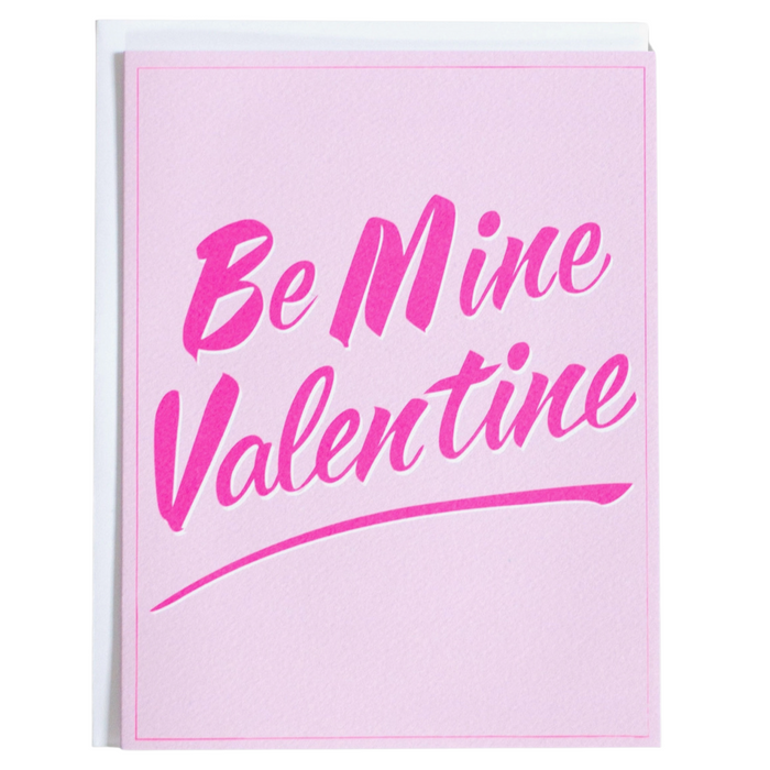 be mine valentine card