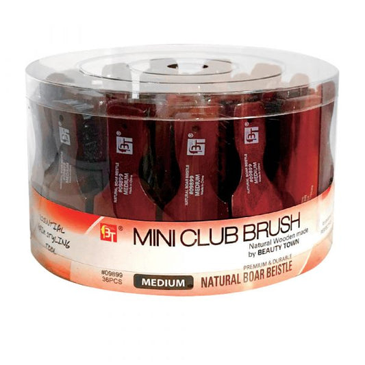 BEAUTY TOWN  MINI CLUB  BRUSH- MEDIUM # 09899 - Palms Fashion Inc.