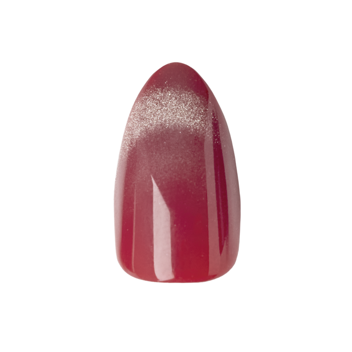 Berry Velvet French - Press-On | Medium | Almond