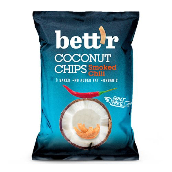 Bett'r - Kokoschips Økologiske -   røget chili - 40 g.