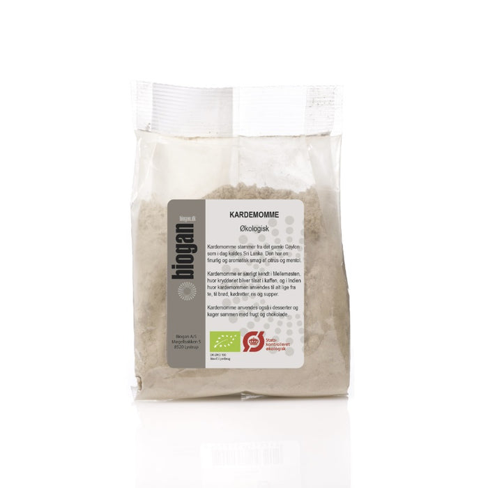 BIOGAN - ØKOLOGISK STØDT KARDEMOMME - 50 g.