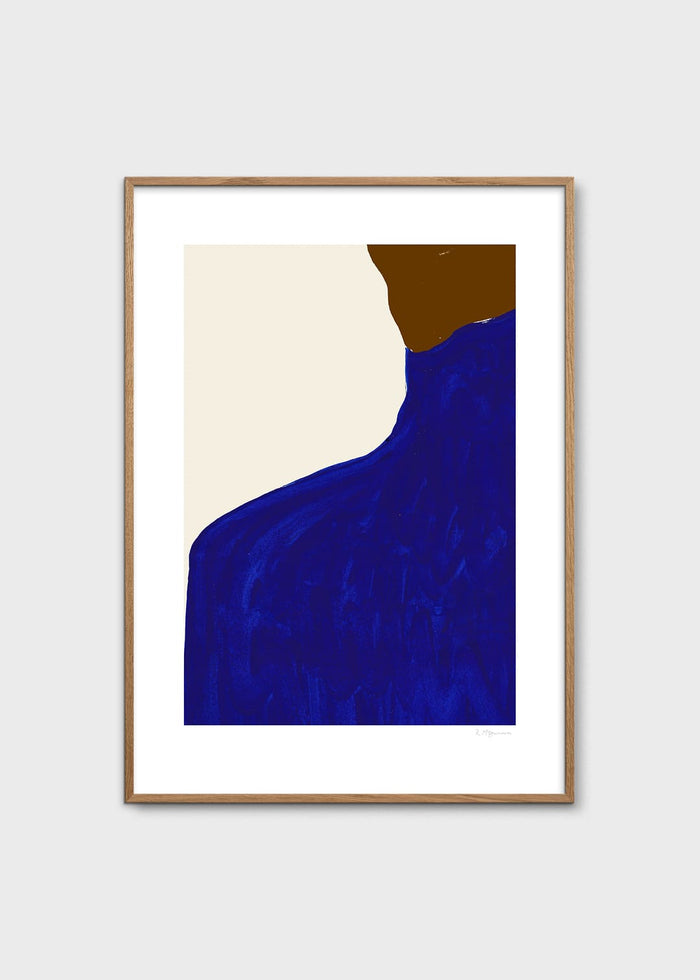 Blue Skirt Brown Jumper by Rosie McGuinness