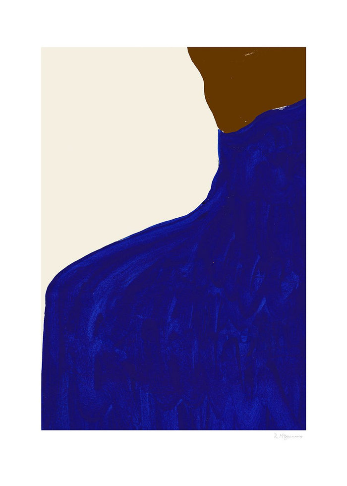Blue Skirt Brown Jumper by Rosie McGuinness