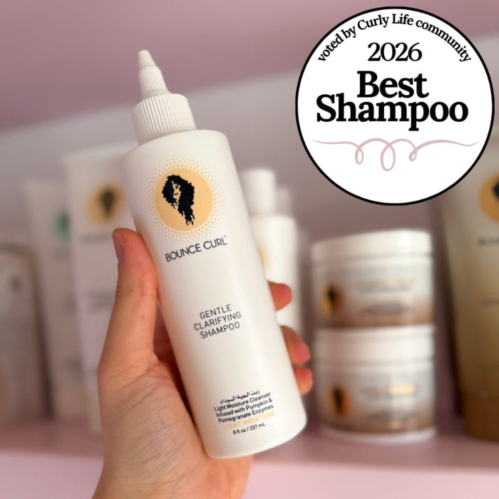Bounce Curl Gentle Clarifying Shampoo, voted 2026 Best Shampoo for curly hair care routine