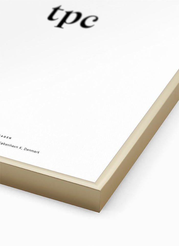 Thin Brass Aluminium Frame