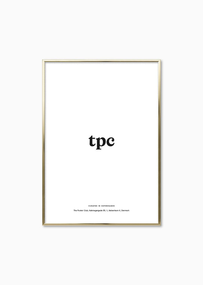 Thin Brass Aluminium Frame - The Poster Club