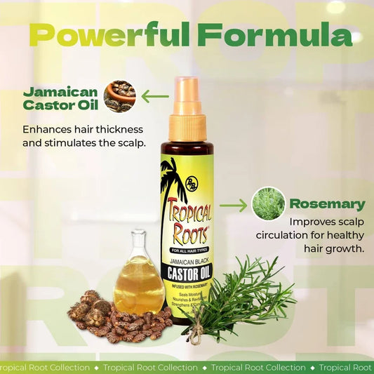 Bronner Brothers Tropical Roots Black Castor Oil, 5 Ounce
