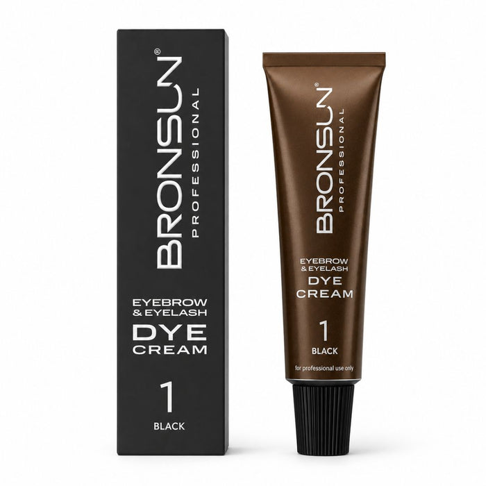 Bronsun Lash & Brow Cream Dye #1 Black - My Lash Store