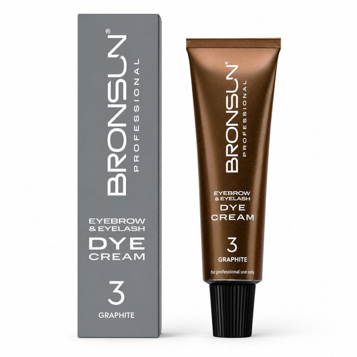 Bronsun Lash & Brow Cream Dye #3 Graphite - My Lash Store