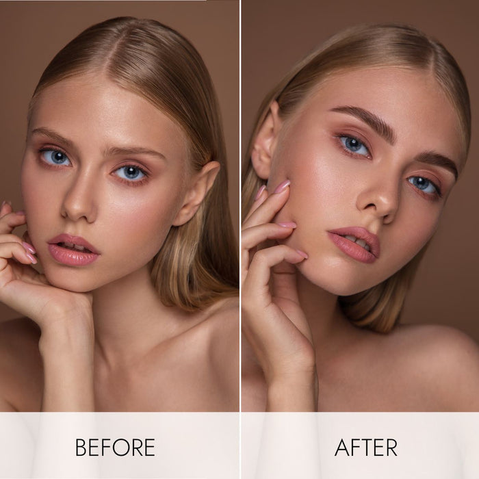 Bronsun Lash & Brow Cream Dye #5 Light Brown - Before & After