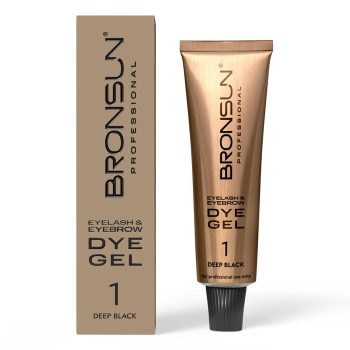 Bronsun Lash & Brow Gel Dye - #1 Deep Black - My Lash Store