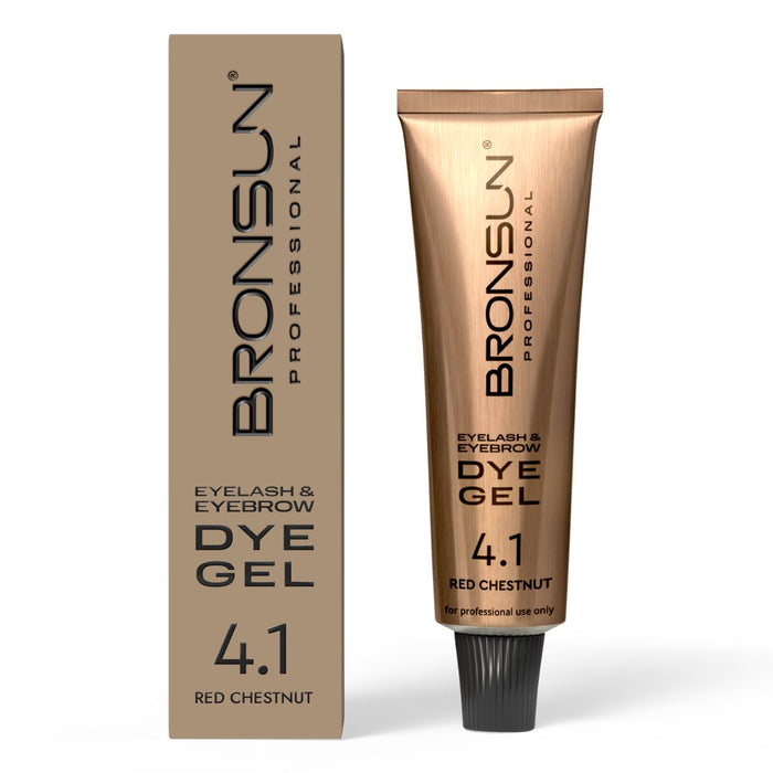 Bronsun Lash & Brow Gel Dye - #4.1 Red Chestnut
