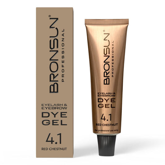 Bronsun Lash & Brow Gel Dye - #4.1 Red Chestnut