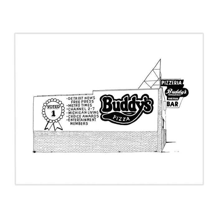 Buddy's Pizzeria Giclee Print - City Bird