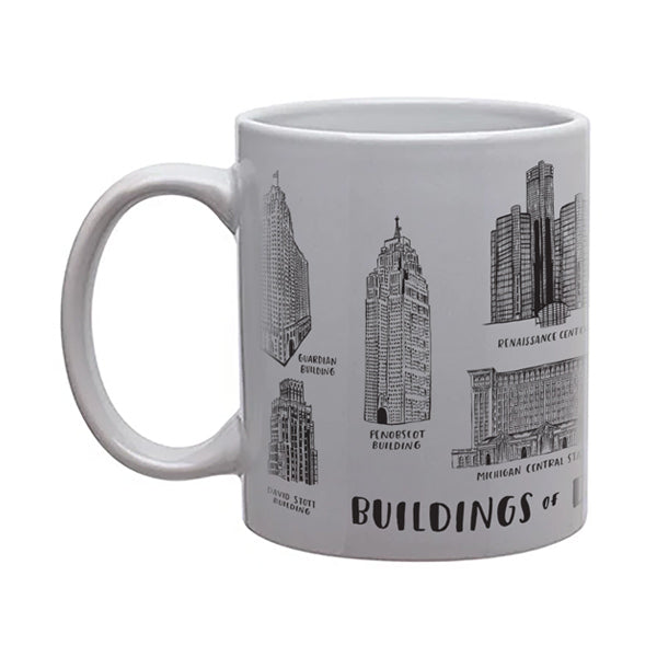Buildings of Detroit Mug - City Bird