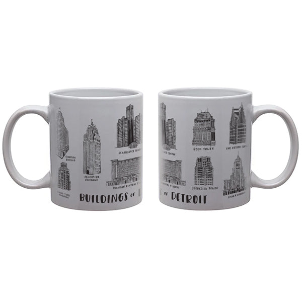 Buildings of Detroit Mug - City Bird