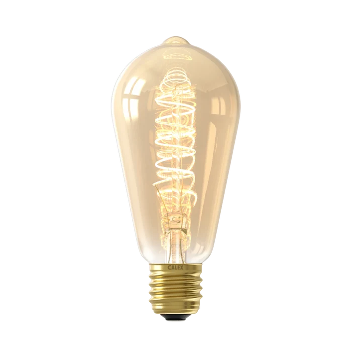 Calex Flex Filament LED Lamp - E27 - ST64 - Gold