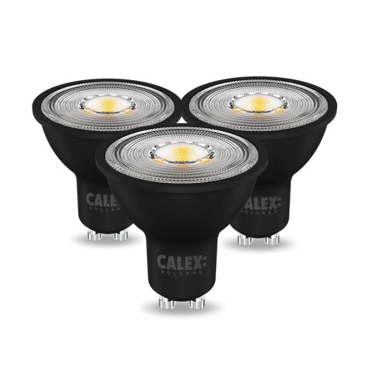 Calex Reflector LED - 3 pack - GU10 - CCT - Black