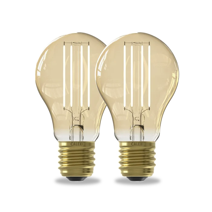 Calex Smart LED Bulb - 2 Pack - E14 - P45 - CCT - Gold